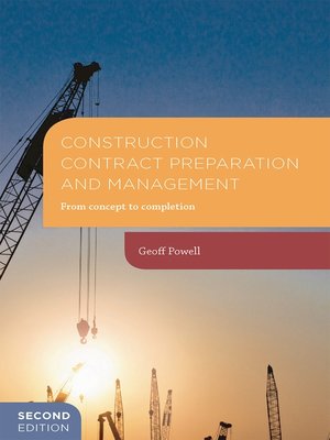 cover image of Construction Contract Preparation and Management